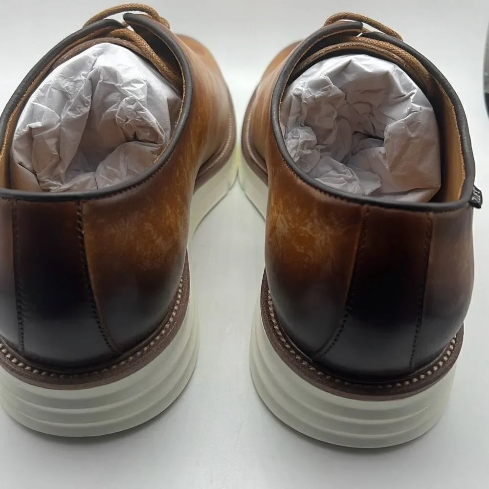Taft statement oxford Lace up walnut leather Men dress shoes Men 10.5‎ New